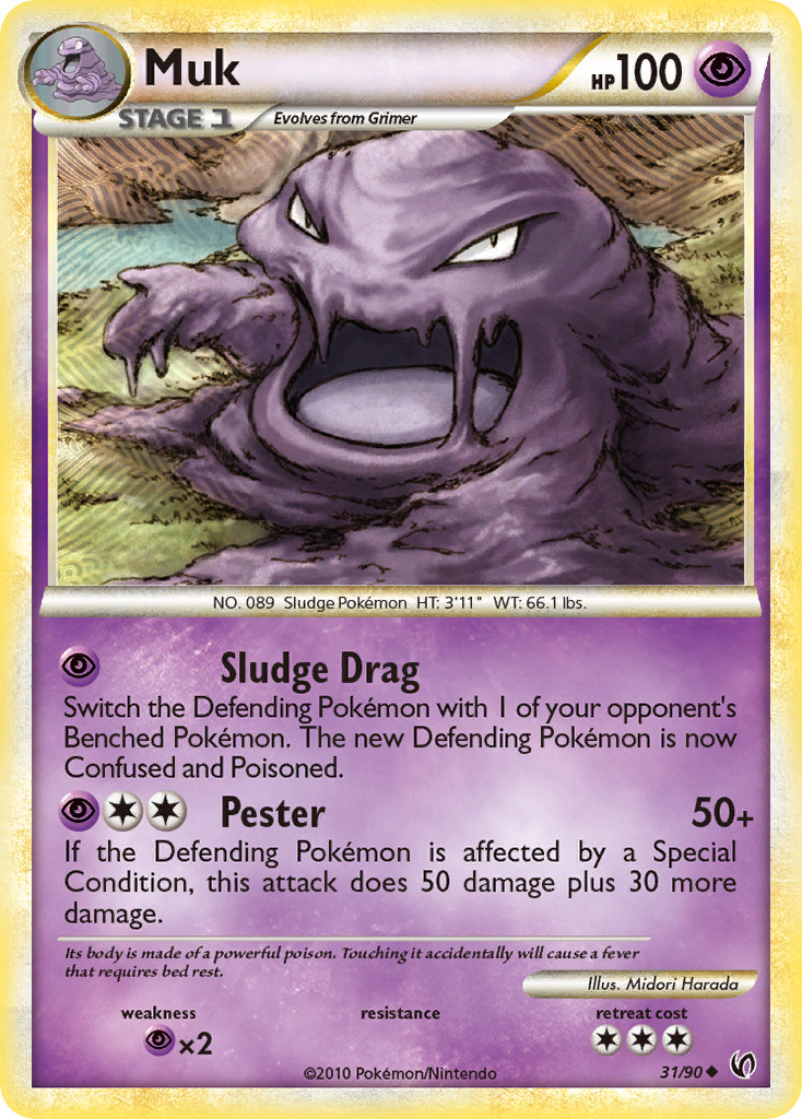 Muk (31/90) [HeartGold & SoulSilver: Undaunted] | Game Haven TX