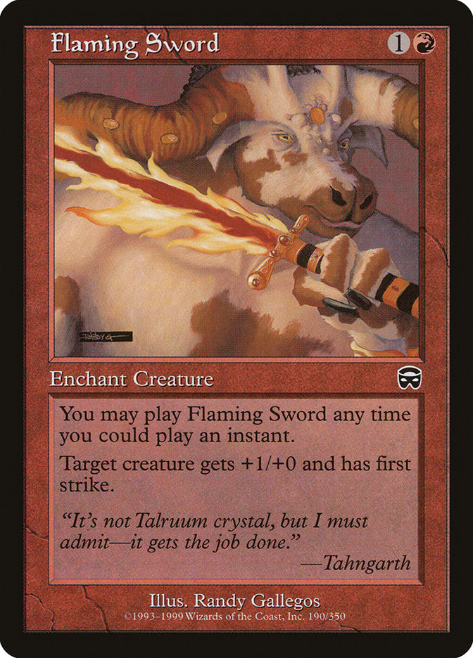 Flaming Sword [Mercadian Masques] | Game Haven TX