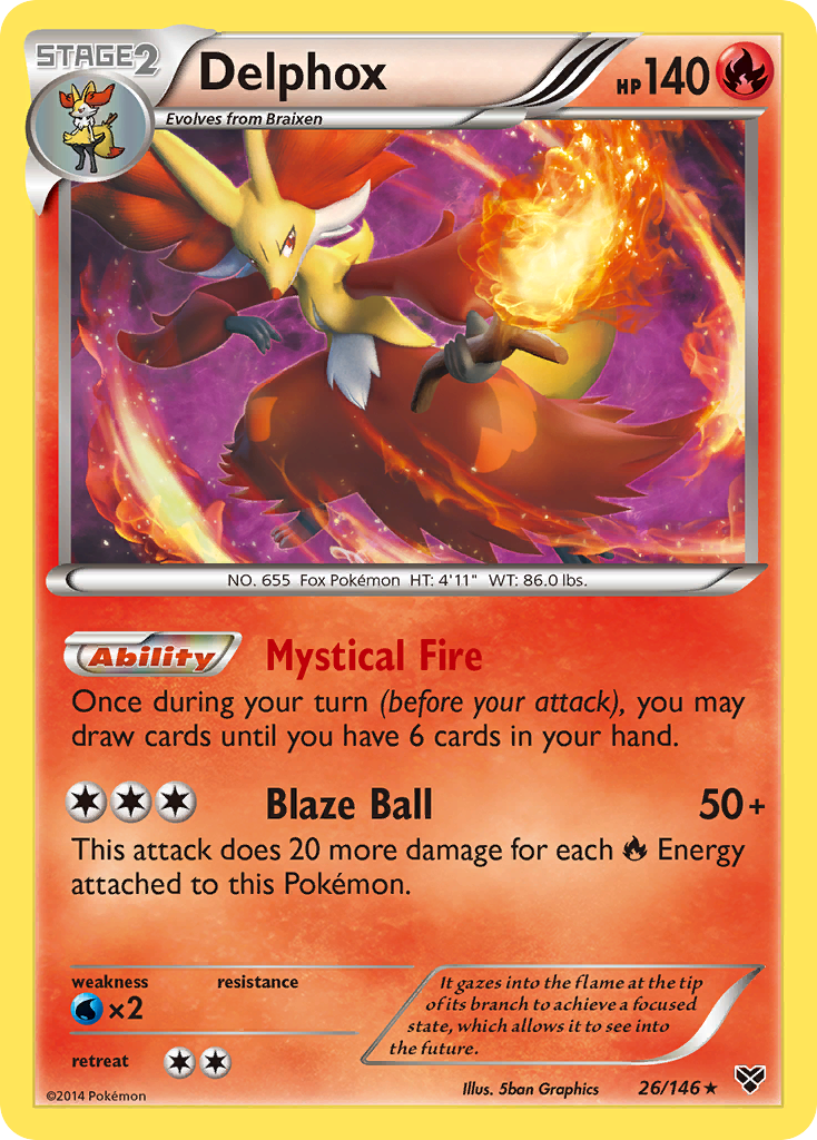 Delphox (26/146) [XY: Base Set] | Game Haven TX
