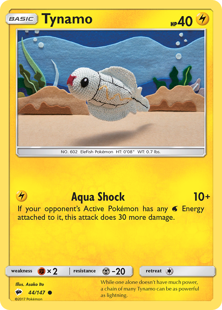 Tynamo (44/147) [Sun & Moon: Burning Shadows] | Game Haven TX