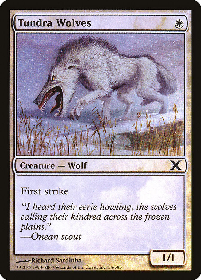 Tundra Wolves (Premium Foil) [Tenth Edition] | Game Haven TX