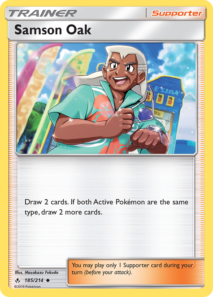 Samson Oak (185/214) [Sun & Moon: Unbroken Bonds] | Game Haven TX
