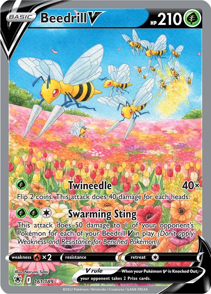 Beedrill V (161/189) [Sword & Shield: Astral Radiance] | Game Haven TX