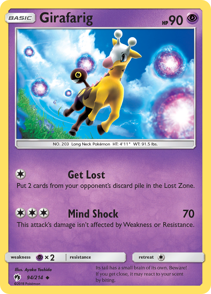 Girafarig (94/214) [Sun & Moon: Lost Thunder] | Game Haven TX