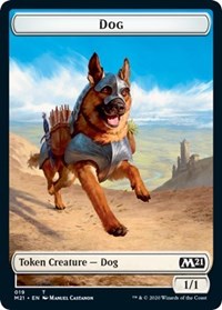 Dog // Weird Double-sided Token [Core Set 2021 Tokens] | Game Haven TX