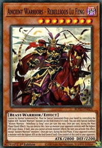 Ancient Warriors - Rebellious Lu Feng [BLVO-EN025] Super Rare | Game Haven TX