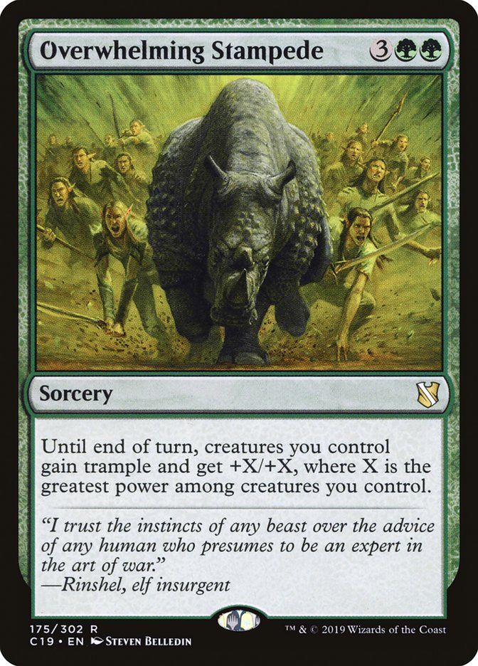 Overwhelming Stampede [Commander 2019] | Game Haven TX