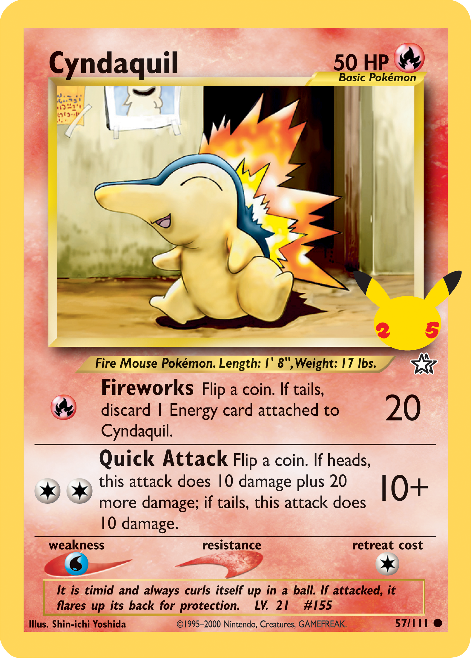 Cyndaquil (57/111) (Jumbo Card) [First Partner Pack] | Game Haven TX
