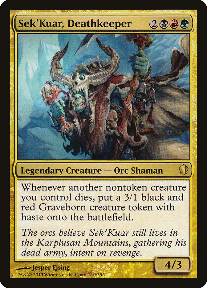 Sek'Kuar, Deathkeeper [Commander 2013] | Game Haven TX