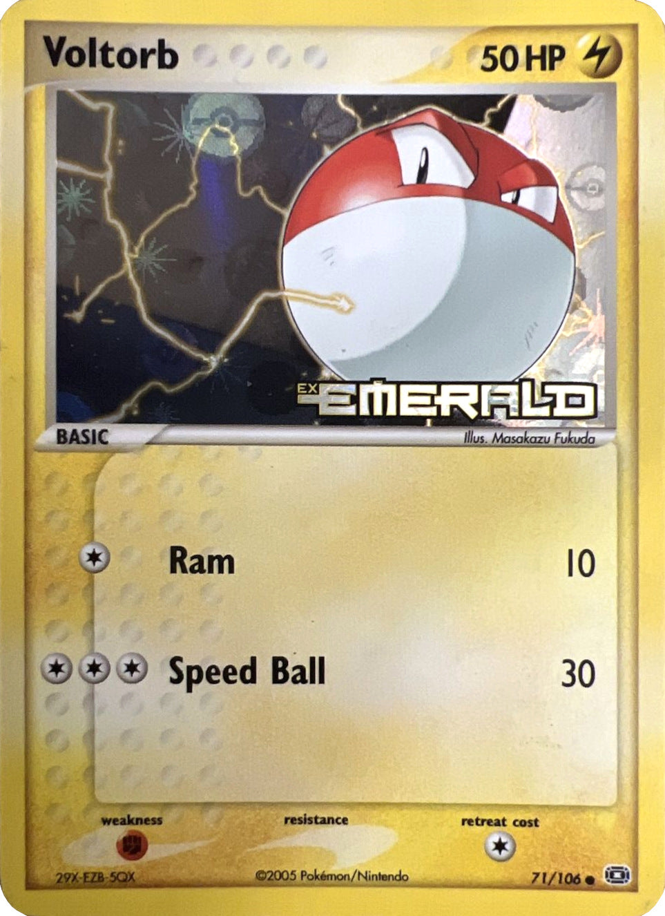 Voltorb (71/106) (Stamped) [EX: Emerald] | Game Haven TX