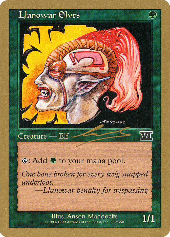 Llanowar Elves (Nicolas Labarre) [World Championship Decks 2000] | Game Haven TX