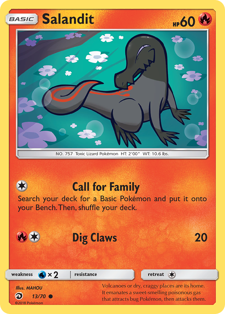 Salandit (13/70) [Sun & Moon: Dragon Majesty] | Game Haven TX