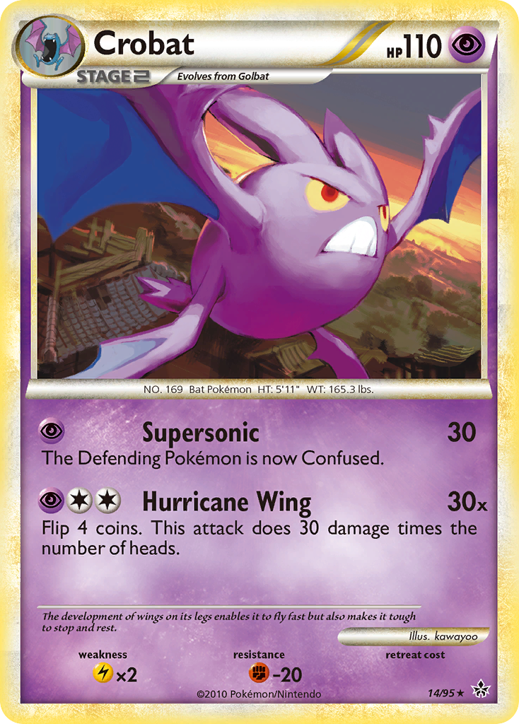 Crobat (14/95) [HeartGold & SoulSilver: Unleashed] | Game Haven TX