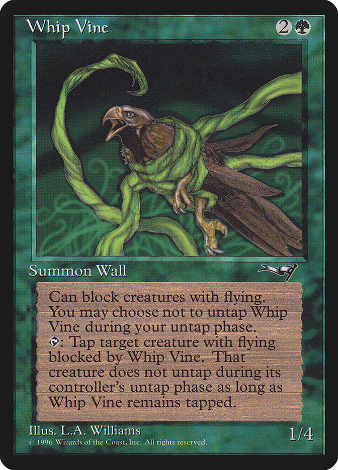 Whip Vine (Holding Bird) [Alliances] | Game Haven TX