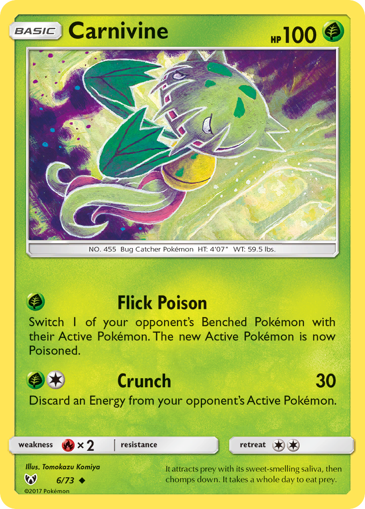Carnivine (6/73) [Sun & Moon: Shining Legends] | Game Haven TX