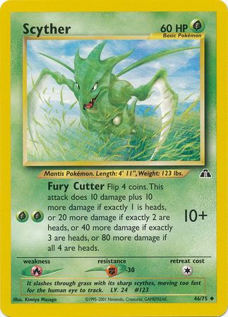 Scyther (46/75) [Neo Discovery Unlimited] | Game Haven TX