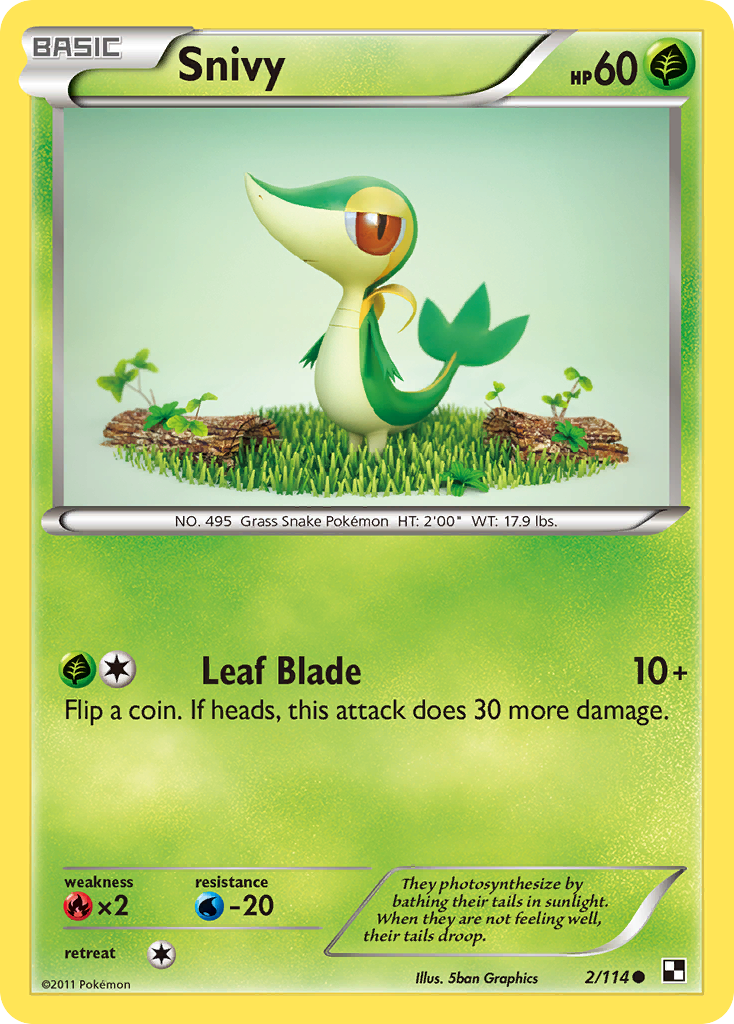 Snivy (2/114) [Black & White: Base Set] | Game Haven TX