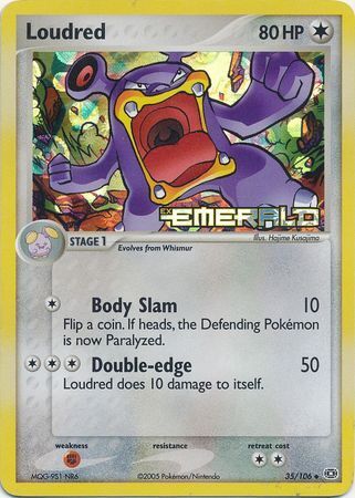 Loudred (35/106) (Stamped) [EX: Emerald] | Game Haven TX