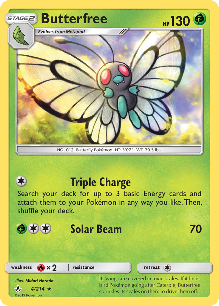 Butterfree (4/214) [Sun & Moon: Unbroken Bonds] | Game Haven TX