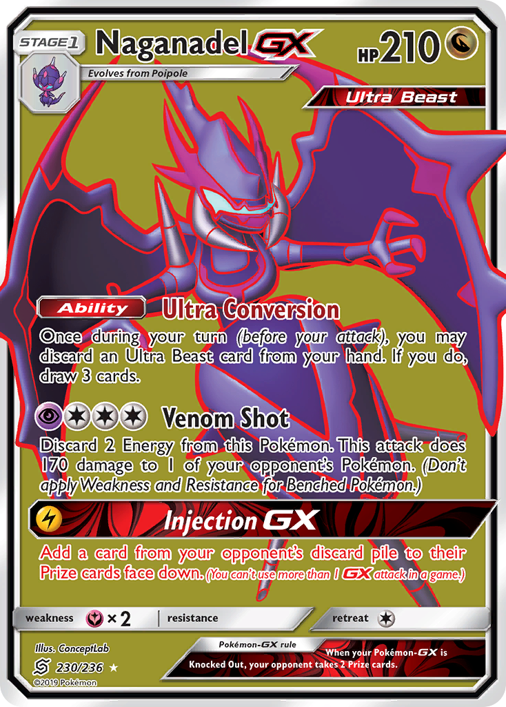 Naganadel GX (230/236) [Sun & Moon: Unified Minds] | Game Haven TX