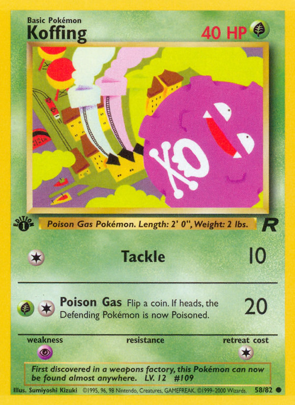 Koffing (58/82) [Team Rocket 1st Edition] | Game Haven TX