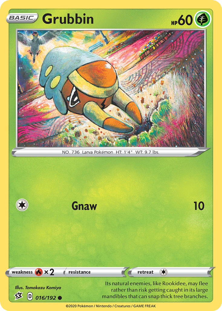 Grubbin (016/192) [Sword & Shield: Rebel Clash] | Game Haven TX