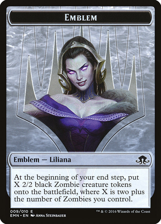 Liliana, the Last Hope Emblem [Eldritch Moon Tokens] | Game Haven TX