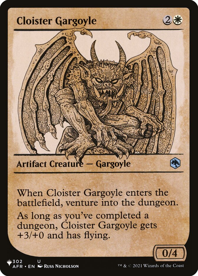 Cloister Gargoyle (Showcase) [The List] | Game Haven TX