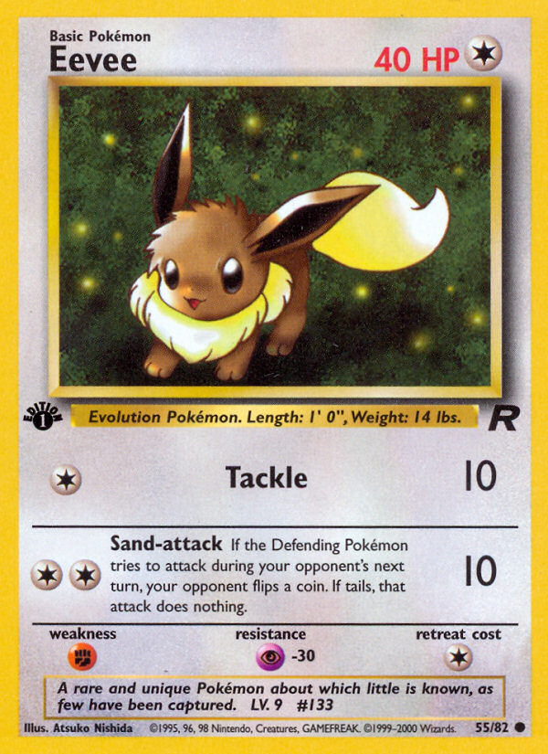 Eevee (55/82) [Team Rocket 1st Edition] | Game Haven TX