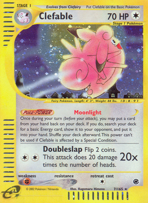 Clefable (7/165) [Expedition: Base Set] | Game Haven TX