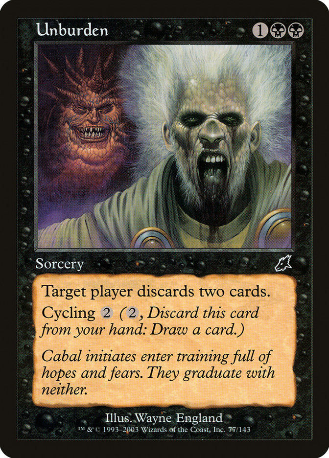 Unburden [Scourge] | Game Haven TX