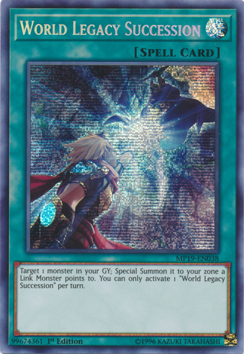 World Legacy Succession [MP19-EN038] Prismatic Secret Rare | Game Haven TX