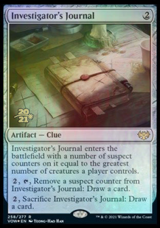 Investigator's Journal [Innistrad: Crimson Vow Prerelease Promos] | Game Haven TX