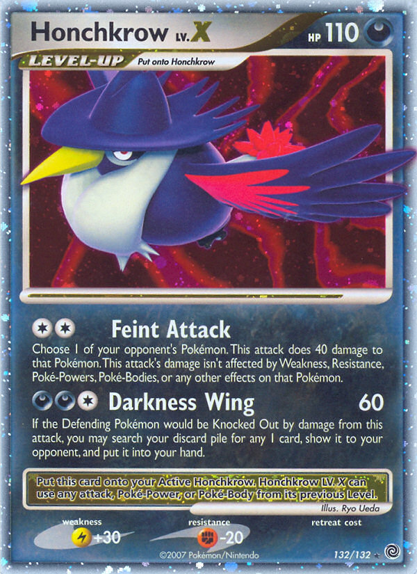 Honchkrow LV.X (132/132) [Diamond & Pearl: Secret Wonders] | Game Haven TX
