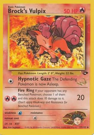 Brock's Vulpix (37/132) (W Stamped Promo) [Gym Challenge Unlimited] | Game Haven TX