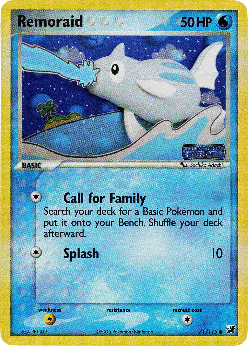 Remoraid (71/115) (Stamped) [EX: Unseen Forces] | Game Haven TX