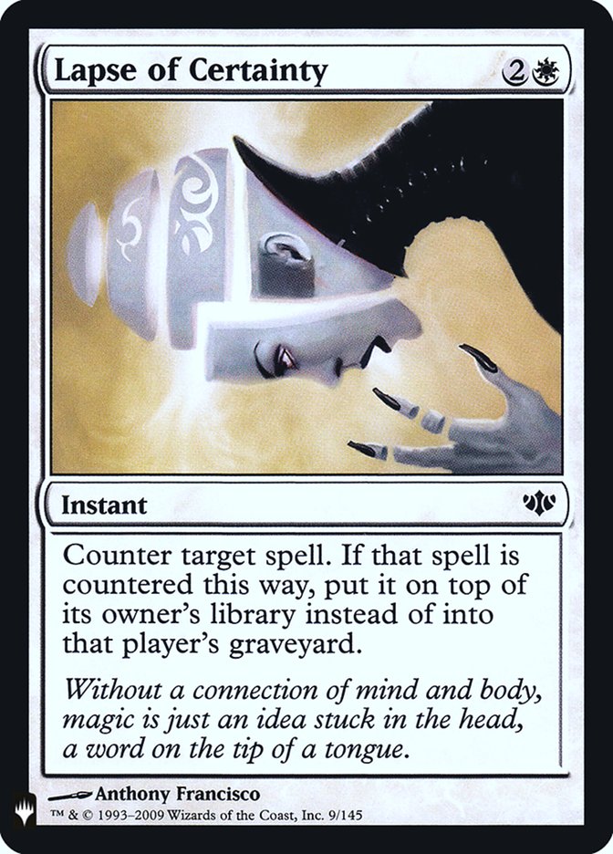 Lapse of Certainty [Mystery Booster] | Game Haven TX