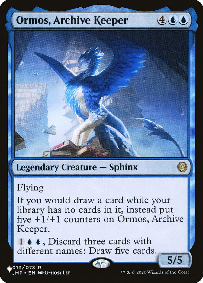 Ormos, Archive Keeper [The List] | Game Haven TX