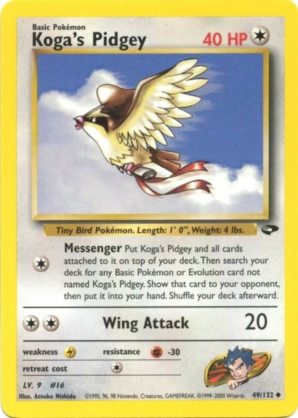 Koga's Pidgey (49/132) [Gym Challenge Unlimited] | Game Haven TX