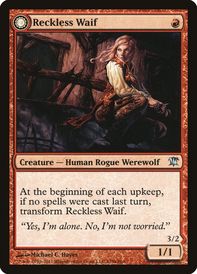 Reckless Waif // Merciless Predator [Innistrad] | Game Haven TX