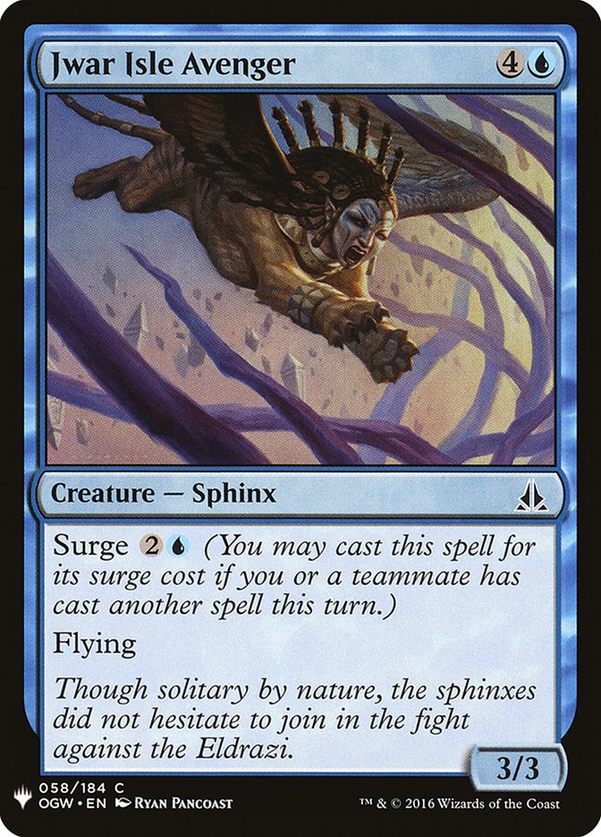 Jwar Isle Avenger [Mystery Booster] | Game Haven TX
