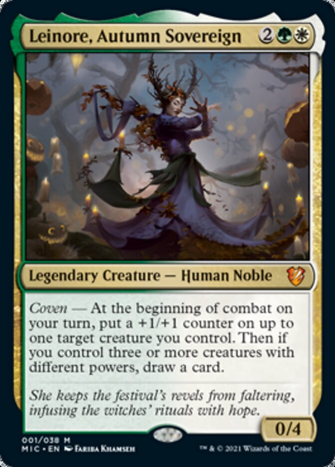 Leinore, Autumn Sovereign (Display Commander) [Innistrad: Midnight Hunt Commander] | Game Haven TX