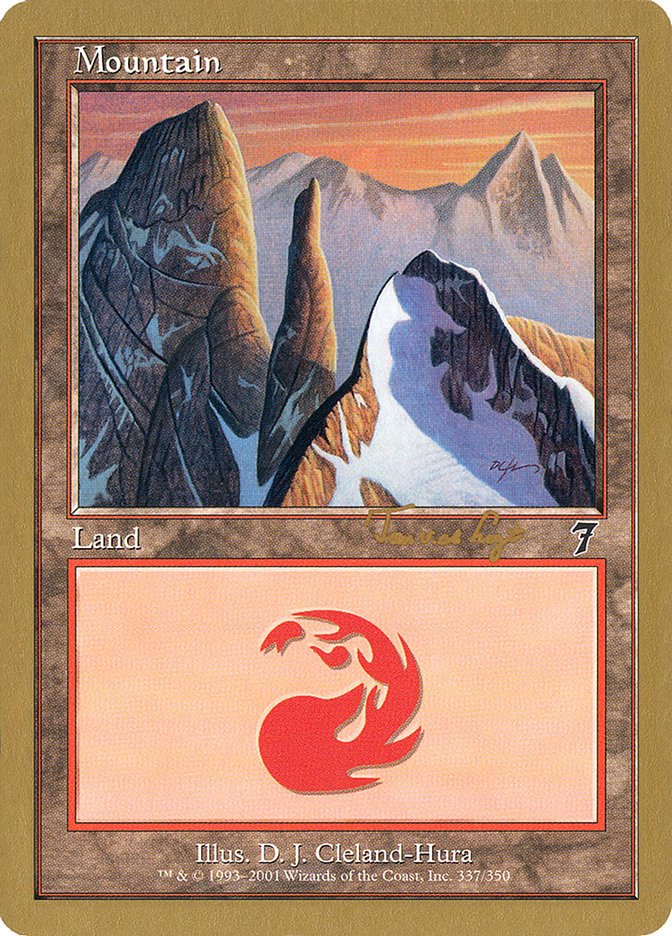 Mountain (337) (Tom van de Logt) [World Championship Decks 2001] | Game Haven TX