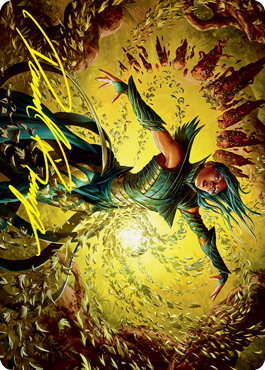 Dragonsguard Elite Art Card (Gold-Stamped Signature) (16/81) [Strixhaven: School of Mages Art Series] | Game Haven TX