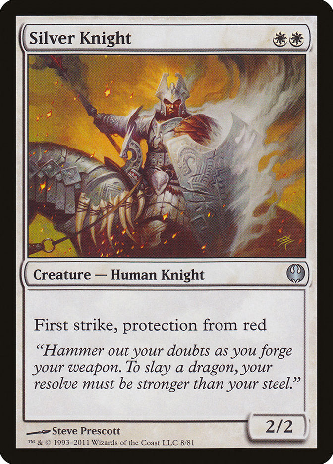 Silver Knight [Duel Decks: Knights vs. Dragons] | Game Haven TX