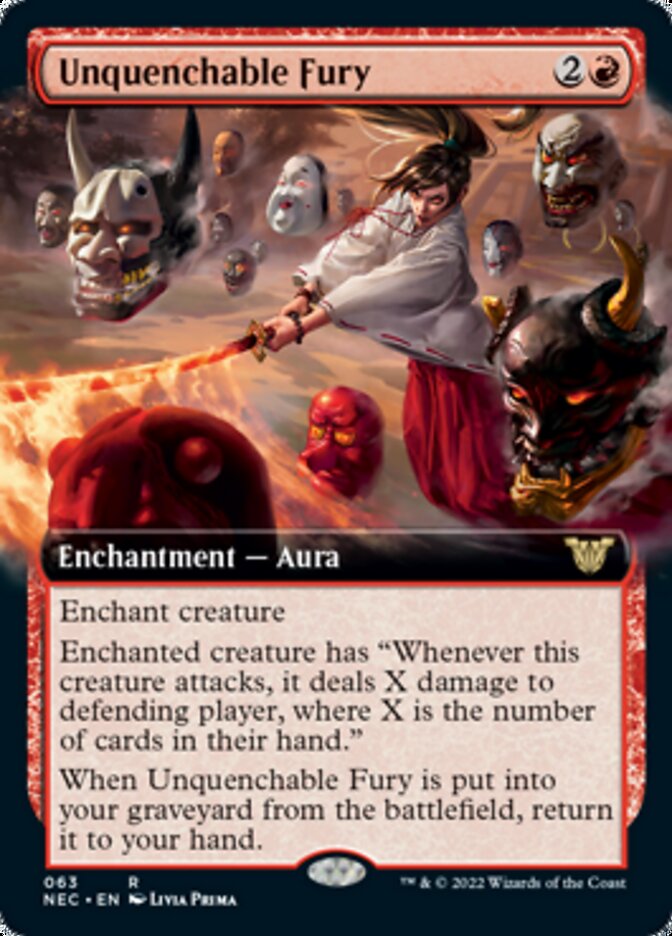 Unquenchable Fury (Extended) [Kamigawa: Neon Dynasty Commander] | Game Haven TX