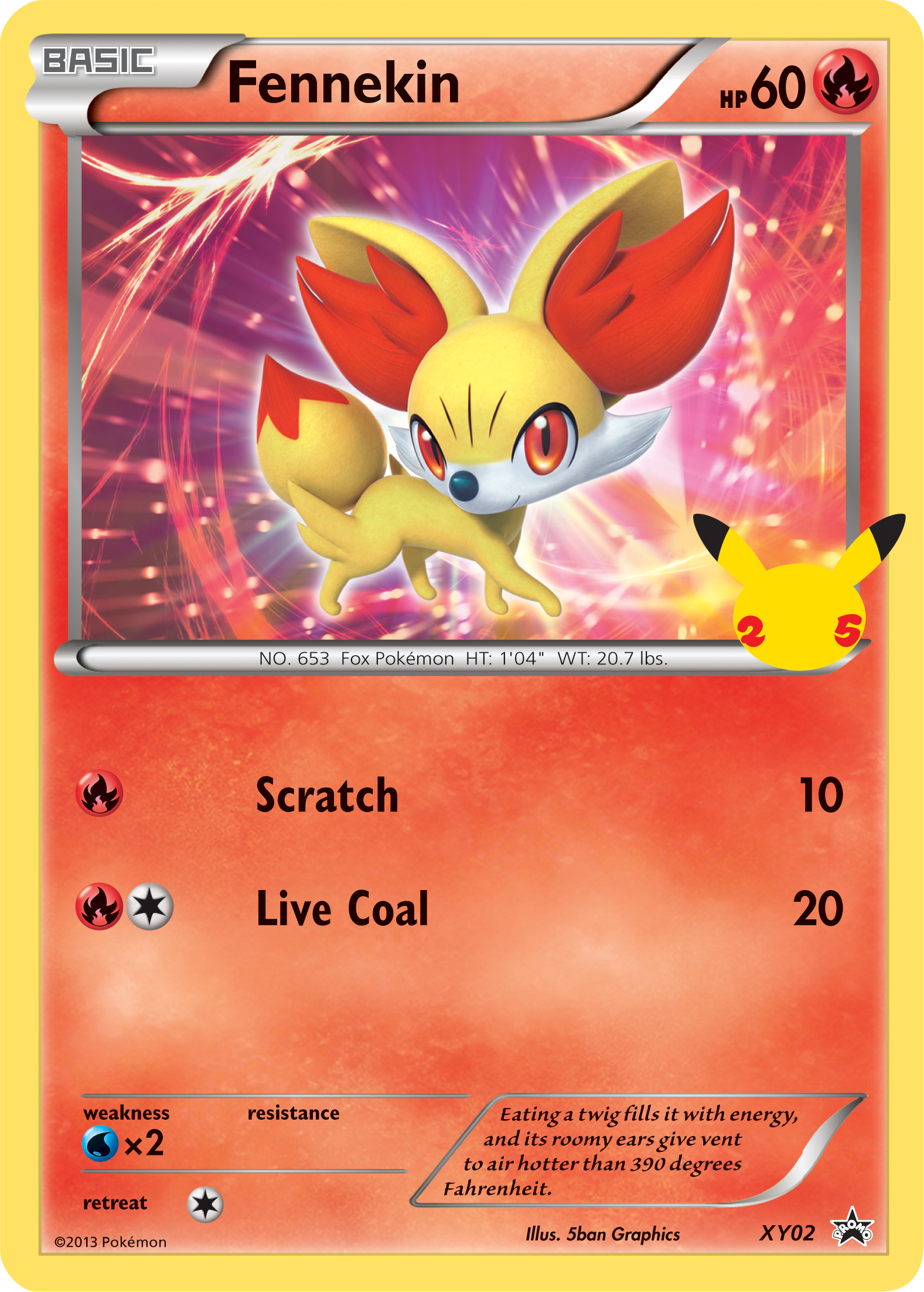 Fennekin (XY02) (Jumbo Card) [First Partner Pack] | Game Haven TX
