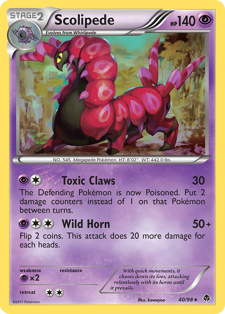 Scolipede (40/98) [Black & White: Emerging Powers] | Game Haven TX