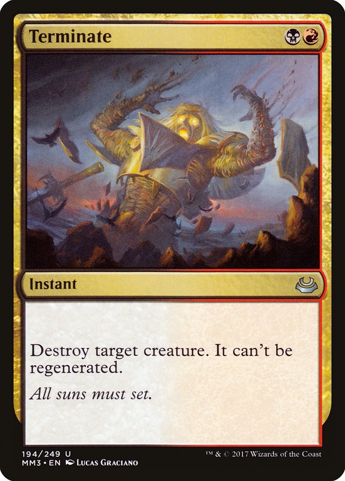 Terminate [Modern Masters 2017] | Game Haven TX