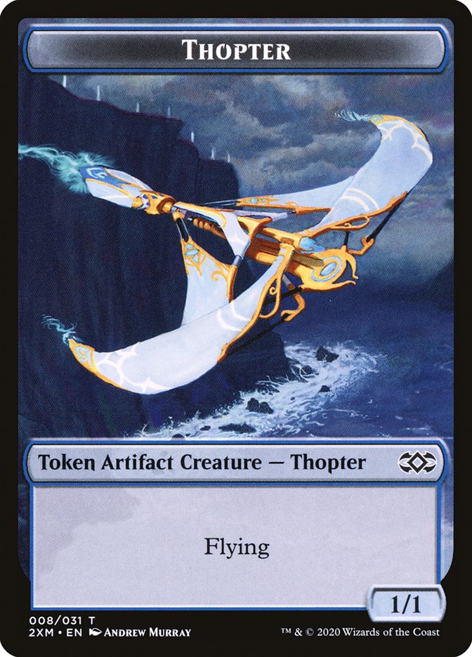 Myr (024) // Thopter (008) Double-sided Token [Double Masters Tokens] | Game Haven TX